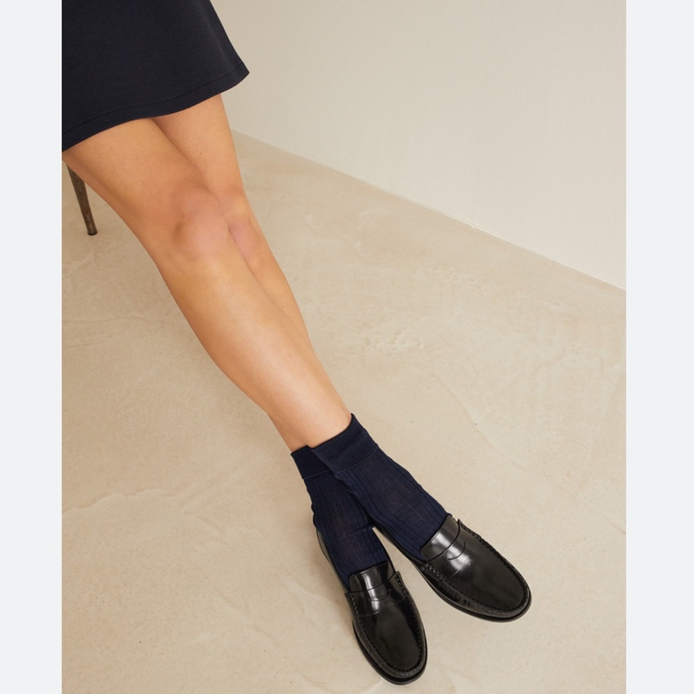 J. Crew Black Leather Loafers